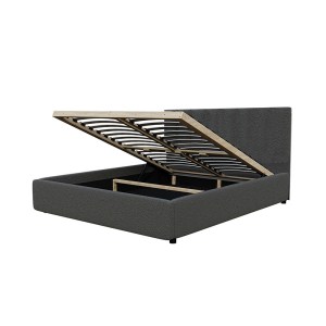 alpha-GR-BILL16-Q92-2958754 ΚΡΕΒΑΤΙ BILLY ΓΚΡΙ ΜΠΟΥΚΛΕ 160X200CM