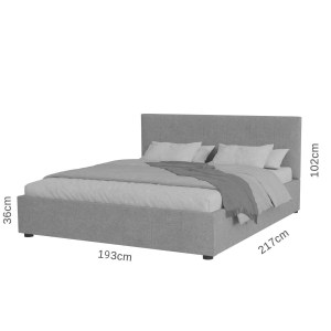 alpha-GR-BILL18-M01-2958460 ΚΡΕΒΑΤΙ BILLY ΜΠΕΖ 180X200CM