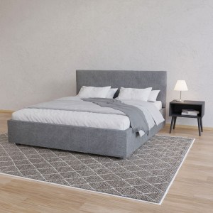 alpha-GR-BILL18-M14-14978 ΚΡΕΒΑΤΙ BILLY ΓΚΡΙ 180X200CM