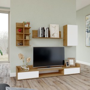 alpha-GR-CALLISTO-1-14744 ΣΥΝΘΕΣΗ ΤΗΛΕΟΡΑΣΗΣ CALLISTO ΧΡΥΣΟ ΔΡΥΣ-ΛΕΥΚΟ 200X40X180CM