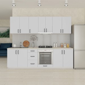 alpha-GR-CORFUMODW-14899 ΚΟΥΖΙΝΑ CORFU MODEST 8 ΤΕΜΑΧΙΩΝ ΛΕΥΚΗ