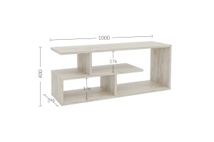 alpha-GR-EDENTV-3-2740121 ΕΠΙΠΛΟ TV EDEN ΓΚΡΙ 100X29.6X40CM