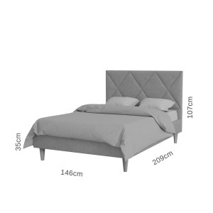 alpha-GR-FORT14-M05-2142052 ΚΡΕΒΑΤΙ FORTUNA ΤΕΡΑΚΟΤΑ 140X200CM