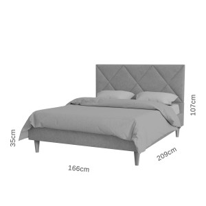 alpha-GR-FORT16-M05-2142067 ΚΡΕΒΑΤΙ FORTUNA ΤΕΡΑΚΟΤΑ 160X200CM