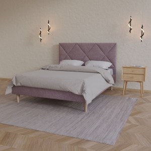 alpha-GR-FORT16-M11-12672 ΚΡΕΒΑΤΙ FORTUNA ΣΑΠΙΟ ΜΗΛΟ 160X200CM