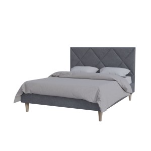 alpha-GR-FORT16-M14-2142074 ΚΡΕΒΑΤΙ FORTUNA ΓΚΡΙ 160X200CM