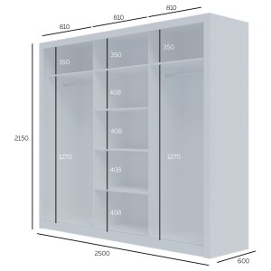 alpha-GR-GRANDMIR-1-2957327 ΝΤΟΥΛΑΠΑ GRANDIO ΛΕΥΚΗ ΜΕ ΚΑΘΡΕΦΤΗ 250X60X215CM