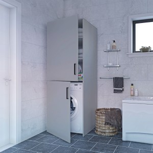 alpha-GR-LAUNDRY-2-14986 ΝΤΟΥΛΑΠΑ ΠΛΥΝΤΗΡΙΟΥ LAUNDRY ΓΚΡΙ 70X68X190CM