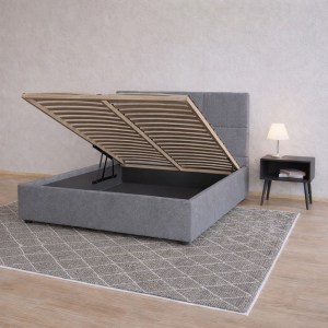 alpha-GR-LIAN16-M14-2958382 ΚΡΕΒΑΤΙ LANOTTA ΓΚΡΙ 160X200CM