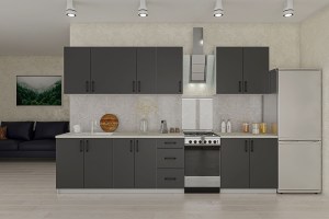 alpha-GR-LIANA260-4143 ΚΟΥΖΙΝΑ LIANA 8 ΤΕΜΑΧΙΩΝ ΑΝΘΡΑΚΙ