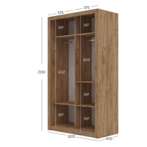 alpha-GR-LINEA-2-2957355 ΝΤΟΥΛΑΠΑ LINEA ΧΡΥΣΟ ΔΡΥΣ 120X60X215CM