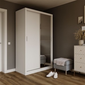 alpha-GR-LINEAMIR-1-14672 ΝΤΟΥΛΑΠΑ LINEA ΛΕΥΚΗ ΜΕ ΚΑΘΡΕΦΤΗ 120X60X215CM