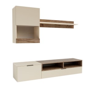 alpha-GR-MOROCCO-9509 ΣΥΝΘΕΣΗ ΤΗΛΕΟΡΑΣΗΣ MOROCCO ΜΠΕΖ-ΣΚΟΥΡΟ ΔΡΥΣ 175X39X113.5CM