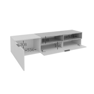 alpha-GR-MORTV-1-2958663 ΕΠΙΠΛΟ TV MOROCCO ΛΕΥΚΟ-ΧΡΥΣΟ ΔΡΥΣ 175X39X35CM
