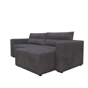 alpha-GR-SILV-M10-2957256 SILVER ΓΩΝΙΑΚΟΣ ΚΑΝΑΠΕΣ ΚΡΕΒΑΤΙ ΜΕ ΑΝΑΣΤΡΕΨΙΜΗ ΓΩΝΙΑ ΣΚΟΥΡΟ ΜΠΛΕ 245X148X94CM