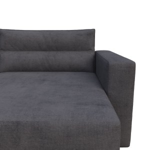 alpha-GR-SILV-M10-2957258 SILVER ΓΩΝΙΑΚΟΣ ΚΑΝΑΠΕΣ ΚΡΕΒΑΤΙ ΜΕ ΑΝΑΣΤΡΕΨΙΜΗ ΓΩΝΙΑ ΣΚΟΥΡΟ ΜΠΛΕ 245X148X94CM