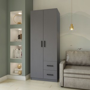 alpha-GR-SIM2D2DR-2-14775 ΝΤΟΥΛΑΠΑ ΔΙΦΥΛΛΗ ΜΕ ΣΥΡΤΑΡΙΑ SIMPLE ΓΡΑΦΙΤΗΣ 80X52X205CM