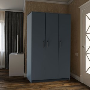 alpha-GR-SIM3D-2-9616 ΝΤΟΥΛΑΠΑ ΤΡΙΦΥΛΛΗ SIMPLE ΓΡΑΦΙΤΗΣ 120X52X205CM