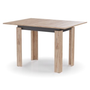 alpha-GR-TAB90-18941 ΤΡΑΠΕΖΙ ΕΠΕΚΤΕΙΝΟΜΕΝΟ ΚΟΥΖΙΝΑΣ FAMILY ΧΡΥΣΟ ΔΡΥΣ-ΑΝΘΡΑΚΙ 90X60X77CM