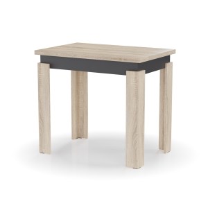 alpha-GR-TAB90-2-4042 ΤΡΑΠΕΖΙ ΕΠΕΚΤΕΙΝΟΜΕΝΟ ΚΟΥΖΙΝΑΣ FAMILY ΣΟΝΟΜΑ-ΑΝΘΡΑΚΙ 90X60X77CM