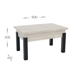 alpha-GR-TRANSFORMTAB-1-828291 ΤΡΑΠΕΖΙ ΣΑΛΟΝΙΟΥ TRANSFORMER ΛΕΥΚΟ 90X60X50CM