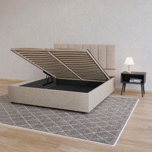 alpha-GR-UNON16-M01-2958385 ΚΡΕΒΑΤΙ UNONA ΜΠΕΖ 160X200CM