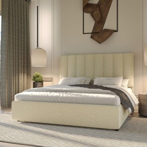 alpha-GR-UNON16-Q02-15052 ΚΡΕΒΑΤΙ UNONA ΜΠΕΖ ΜΠΟΥΚΛΕ 160X200CM