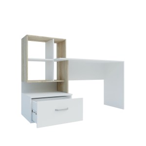 alpha-GR-VIOLA-2957520 ΓΡΑΦΕΙΟ VIOLA ΛΕΥΚΟ-ΣΟΝΟΜΑ 149X48X105CM