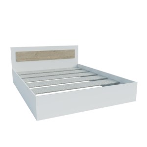 alpha-GR-VIVABED-1-794813 ΚΡΕΒΑΤΙ VIVA ΛΕΥΚΟ-ΣΟΝΟΜΑ 160X200CM