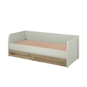 alpha-KARIN90-14809 ΚΡΕΒΑΤΙ KARIN ΜΟΝΟ CASHMERE-EVOKE OAK ΜΕ ΠΑΤΩΜΑ 90X200CM