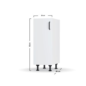 alpha-L3082M02-2958226 MODEST ΚΑΤΩ ΝΤΟΥΛΑΠΙ ΛΕΥΚΟ 30X48X82CM