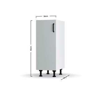 alpha-L3082M05-2958318 MODEST ΚΑΤΩ ΝΤΟΥΛΑΠΙ ΓΚΡΙ 30X48X82CM
