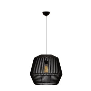 alpha-MEC-80347BLACK-18644 ΚΡΕΜΑΣΤΟ ΜΟΝΟΦΩΤΟ ΦΩΤΙΣΤΙΚΟ ΜΑΥΡΟ 803 Ε27 Φ39X120CM
