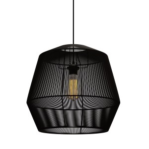 alpha-MEC-80347BLACK-18648 ΚΡΕΜΑΣΤΟ ΜΟΝΟΦΩΤΟ ΦΩΤΙΣΤΙΚΟ ΜΑΥΡΟ 803 Ε27 Φ39X120CM
