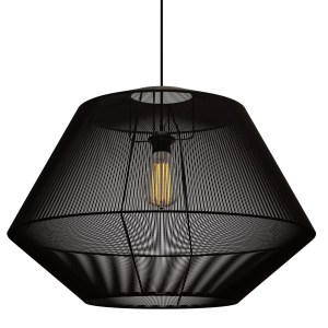 alpha-MEC-80460BLACK-18649 ΚΡΕΜΑΣΤΟ ΜΟΝΟΦΩΤΟ ΦΩΤΙΣΤΙΚΟ ΜΑΥΡΟ 804 Ε27 Φ60X120CM