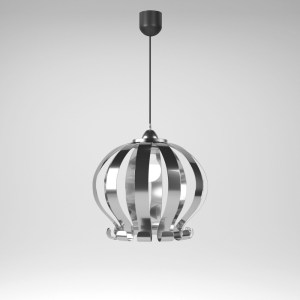 alpha-MED-10301-1803 ΦΩΤΙΣΤΙΚΟ ΚΡΕΜΑΣΤΟ GENOA ΜΟΝΟΦΩΤΟ ΜΕΤΑΛΛΙΚΟ ΧΡΩΜΙΟ Ε27 40*40*80CM