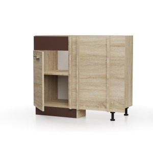 alpha-SO-ADU100-17150 ALINA ΚΑΤΩ ΝΤΟΥΛΑΠΙ ΓΩΝΙΑΣ 100X44.5X85ΕΚ SONOMA-MOCCA