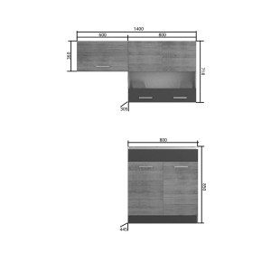alpha-SO-ALINASET2.2-13894 ΚΟΥΖΙΝΑ ALINA ΣΕΤ 2.2 (ΔΥΝΑΤ. ΕΠΕΚΤΑΣΗΣ) ΣΟΝΟΜΑ-ΜΟΚΚΑ ΣΕΤ 3 ΚΟΥΤΙΩΝ (2, 2 ΤΡΕΧ.ΜΕΤΡΑ)