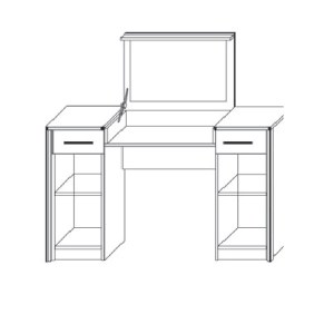 alpha-SO-SCARLETOY-14598 ΤΟΥΑΛΕΤΑ SCARLET ΣΟΝΟΜΑ-ΒΕΓΚΕ 122X46X76-117.5ΕΚ