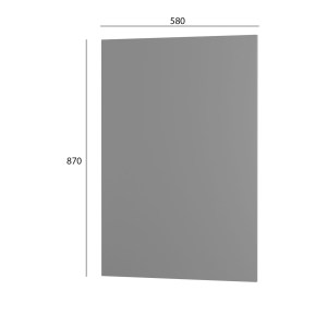 alpha-SPLO870C01-2958491 CRAFT ΚΑΤΩ ΠΛΑΙΝΟ ΚΟΥΖΙΝΑΣ ΓΡΑΦΙΤΗΣ 58X1.6X87CM