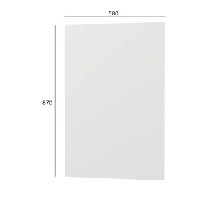 alpha-SPLO870M02-2958492 ΚΑΤΩ ΠΛΑΙΝΟ ΚΟΥΖΙΝΑΣ MODEST ΛΕΥΚΟ 58X1.6X87CM