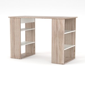 alpha-TO-110WTABLE-2493 ΓΡΑΦΕΙΟ 110W  ΣΟΝΟΜΑ-ΛΕΥΚΟ ΜΕ ΡΑΦΙΑ 110X55X75ΕΚ