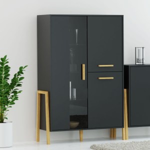 alpha-TO-BELLE1W2DANTHRACITE-2542 ΒΙΤΡΙΝΑ BELLE ΑΝΘΡΑΚΙ 102.5X41X152.5CM