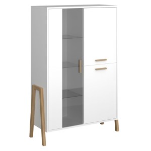 alpha-TO-BELLE1W2DWHITE-13938 ΒΙΤΡΙΝΑ BELLE ΛΕΥΚΟ 102.5X41X152.5CM