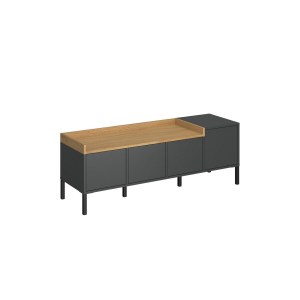alpha-TO-BERILTV4D-17288 ΕΠΙΠΛΟ ΤΗΛΕΟΡΑΣΗΣ BERIL ΑΝΘΡΑΚΙ-ΧΡΥΣΟ ΔΡΥΣ 138.6X42X49.8CM