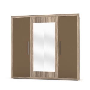 alpha-TO-BOX4DJULI-2958688 ΝΤΟΥΛΑΠΑ ΤΕΤΡΑΦΥΛΛΗ JULIET BOX ΣΚΟΥΡΟ ΔΡΥΣ-ΜΠΡΟΝΖΕ 242X59X220ΕΚ.