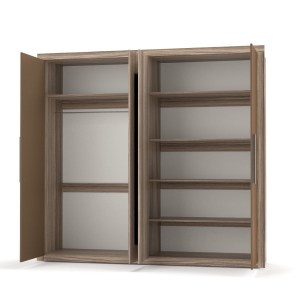 alpha-TO-BOX4DJULI-2958689 ΝΤΟΥΛΑΠΑ ΤΕΤΡΑΦΥΛΛΗ JULIET BOX ΣΚΟΥΡΟ ΔΡΥΣ-ΜΠΡΟΝΖΕ 242X59X220ΕΚ.
