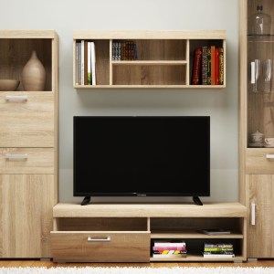alpha-TO-DAMTV1K-16829 DAMIS ΕΠΙΠΛΟ TV 134X45X39ΕΚ ΜΕ MDF ΔΙΑΚΟΣΜΗΣΗ SONOMA