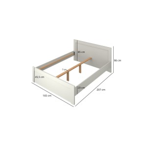 alpha-TO-KARIN160-2957840 ΚΡΕΒΑΤΙ KARIN ΔΙΠΛΟ CASHMERE ΧΩΡΙΣ ΠΑΤΩΜΑ 160X200CM