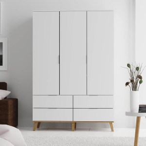 alpha-TO-NEPTUNE3D4S-15424 ΝΤΟΥΛΑΠΑ NEPTUNE ΤΡΙΦΥΛΛΗ ΛΕΥΚΟ-ΣΟΝΟΜΑ 132X55X197CM